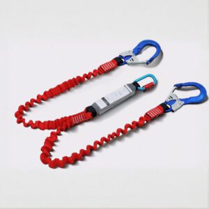 REVOGARD Twin Bungee Shock Absorbing Lanyard with Scaffold Hooks